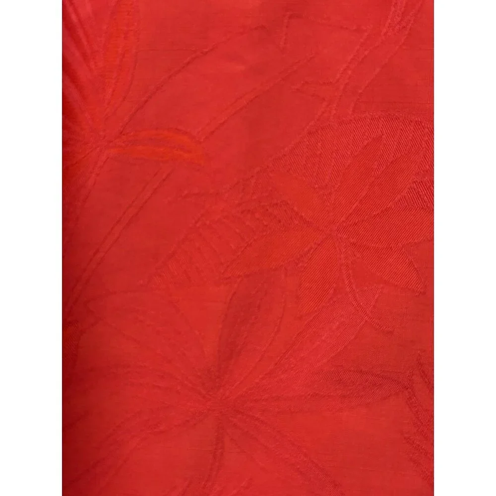 Caribbean Men's Coral Short Sleeve Jacquard Shirt Small Beach Cruise Tropical - Picture 6 of 7